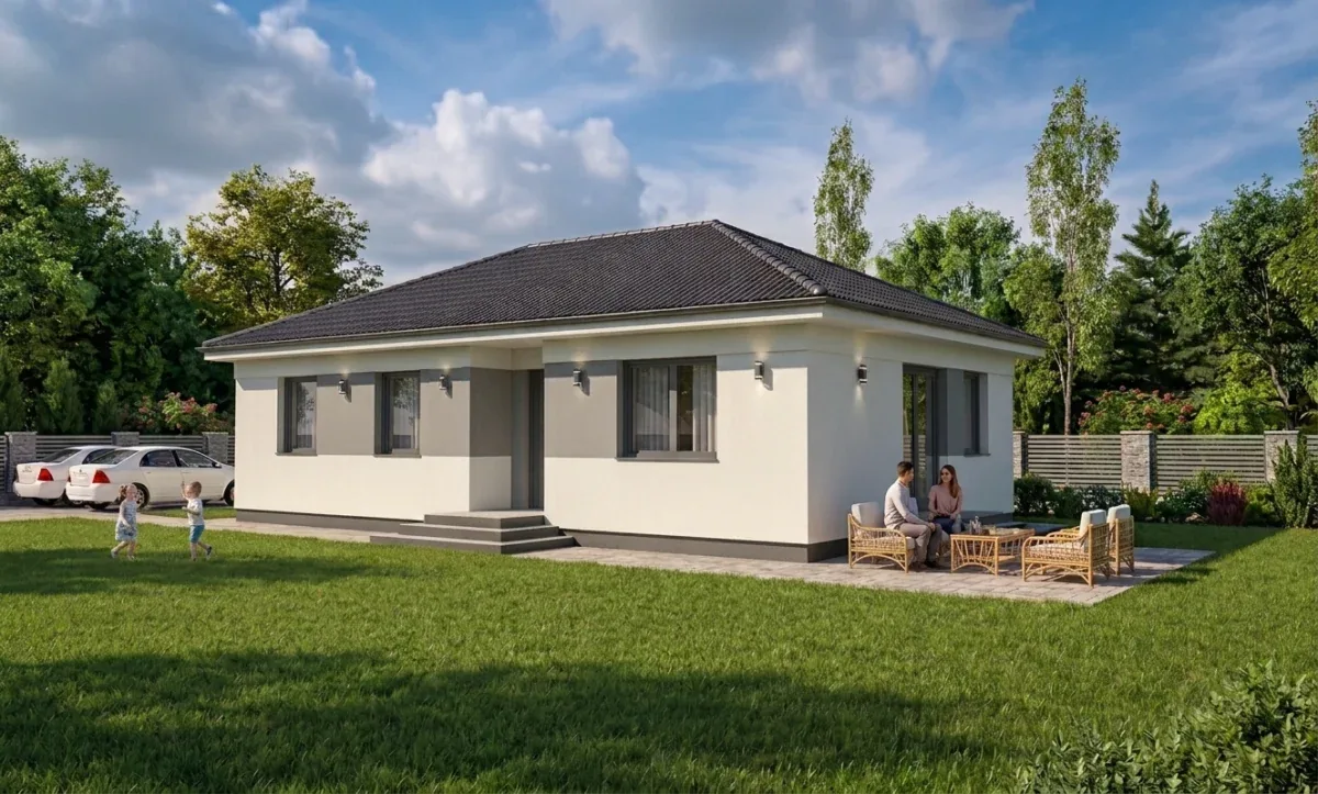 Kecskemét, Ballószög: nappali + 3 szobás projekt eladó – 1. kép