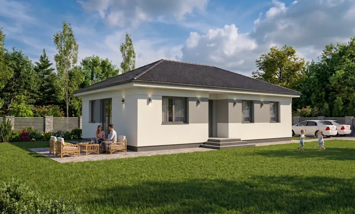 Kecskemét, Ballószög: nappali + 3 szobás projekt eladó – 3. kép